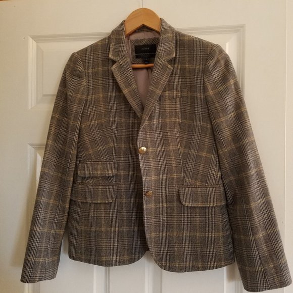 Classic Tweed Blazer - Women's - Wool - J Crew - Size 4 - Picture 1 of 5